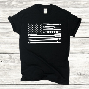 American Flag Grill Utensils